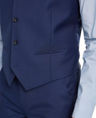 Colete Alfani Masculino Slim Fit Stretch Solid Azul Tamanho Médio