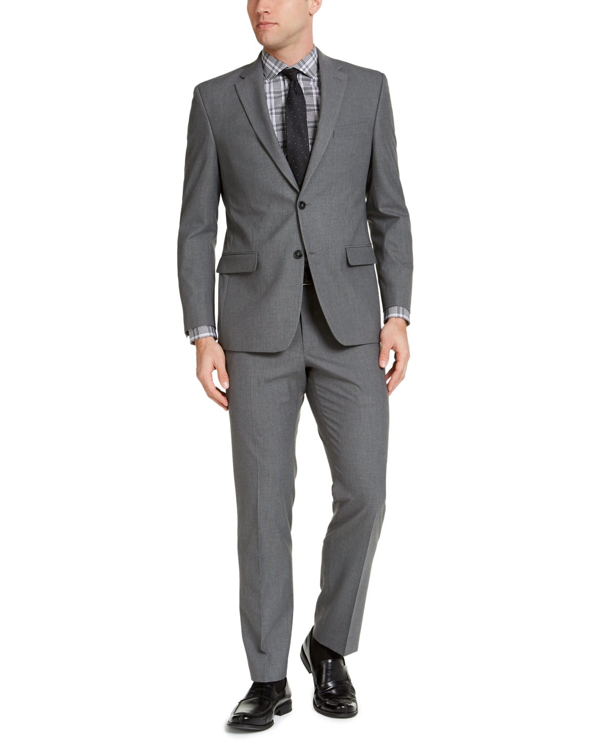 Terno masculino Izod Classic Fit cinza tamanho 44