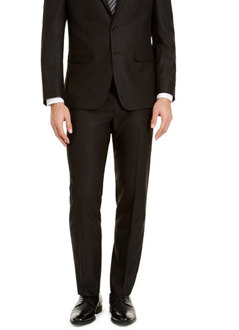 Terno masculino Van Heusen Flex Plain Slim Fit, preto, tamanho 38