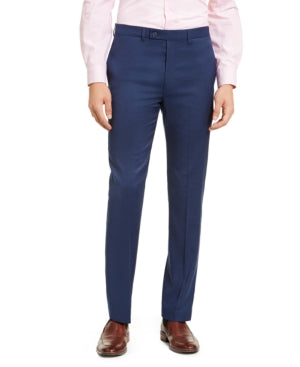 Calça social slim fit masculina Calvin Klein azul tamanho 46x32