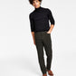 Calça Tommy Hilfiger Masculina Th Flex Modern Fit Sarja com Quatro Bolsos Verde Tamanho 40X32