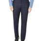 Terno Calvin Klein Masculino Infinite Stretch Windowpane de Lã Calça Separada Azul Tamanho 32X32