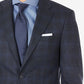 Calvin Klein Terno Masculino de Lã Windowpane Jaqueta Separada Azul Tamanho 38