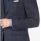 Calvin Klein Terno Masculino de Lã Windowpane Jaqueta Separada Azul Tamanho 38