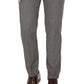Calça social masculina Calvin Klein xadrez skinny fit cinza tamanho 32x32