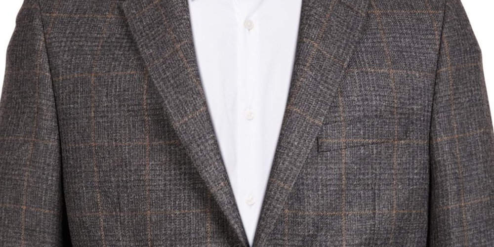Ralph Lauren Masculino Xadrez Longo Classic Fit Cinza Tamanho 44