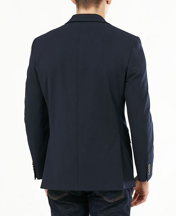 Blazer masculino Michael Kors Modern Fit Stretch Solid Azul Tamanho 38