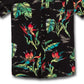 Camisa Volcom Masculina Birds Of Raredise Manga Curta Preta Tamanho X-G