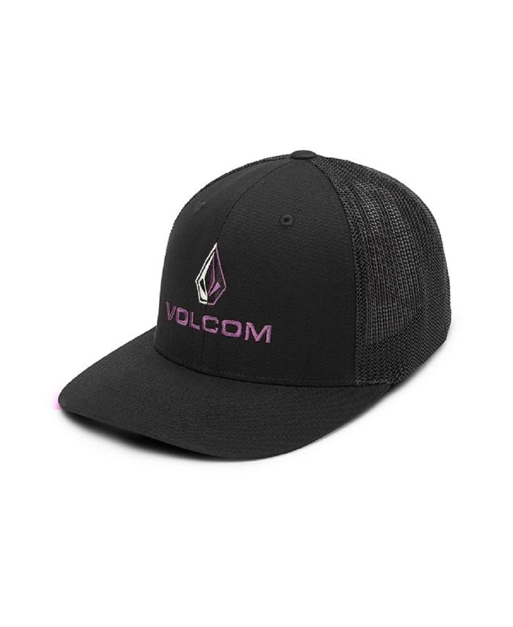 Boné Volcom Duel Duo Flexfit Masculino Preto Tamanho Grande