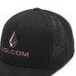 Boné Volcom Duel Duo Flexfit Masculino Preto Tamanho Grande