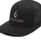 Boné Volcom Duel Duo Flexfit Masculino Preto Tamanho Grande