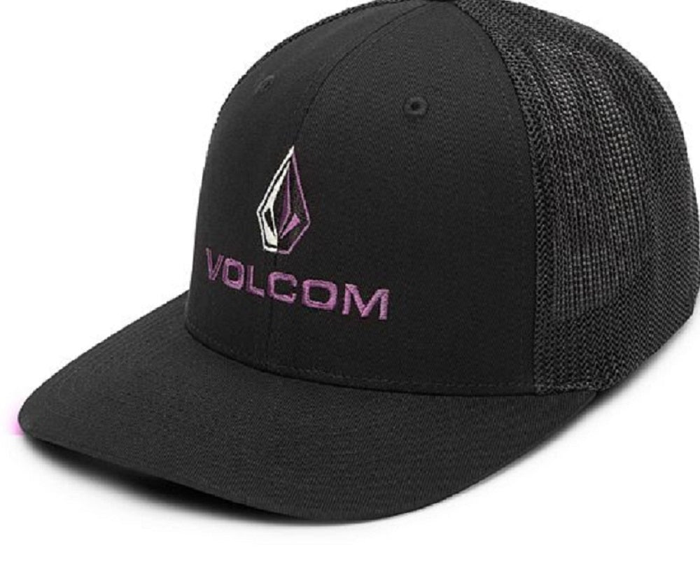 Boné Volcom Duel Duo Flexfit Masculino Preto Tamanho Grande