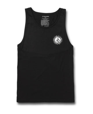 Camiseta regata masculina Volcom Exuder Graphic preta, tamanho X-G