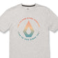 Camiseta Volcom Horizon Masculina Manga Curta Marrom Tamanho Médio