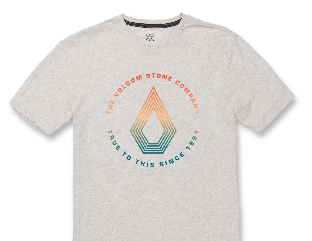 Camiseta Volcom Horizon Masculina Manga Curta Marrom Tamanho Médio
