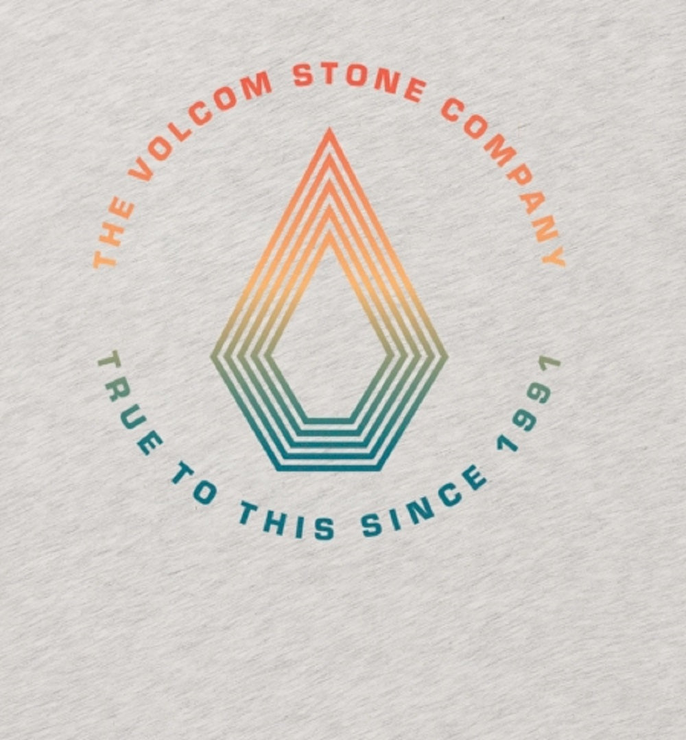 Camiseta Volcom Horizon Masculina Manga Curta Marrom Tamanho Médio