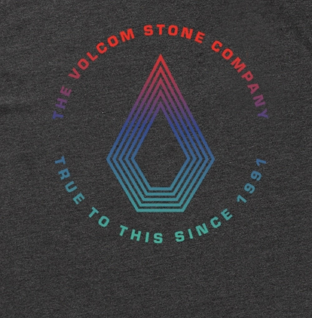 Camiseta Volcom Horizon Masculina Manga Curta Cinza Tamanho Médio