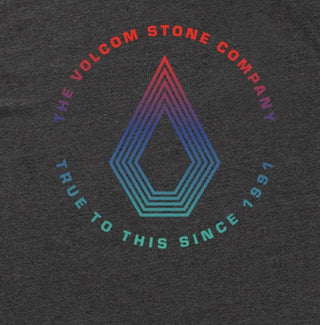 Camiseta Volcom Horizon Masculina Manga Curta Cinza Tamanho Médio