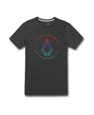 Camiseta Volcom Horizon Masculina Manga Curta Cinza Tamanho Grande
