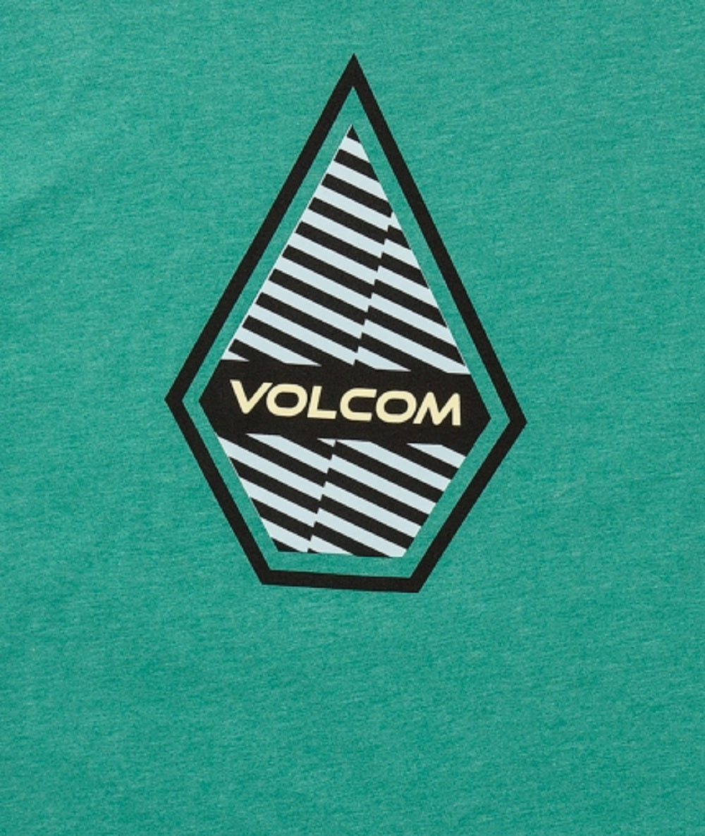 Camiseta Volcom Masculina Interference Manga Curta Verde Tamanho Médio