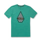 Camiseta Volcom Masculina Interference Manga Curta Verde Tamanho Médio