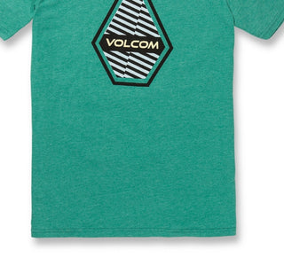 Camiseta masculina Volcom Interference manga curta verde tamanho XX-G