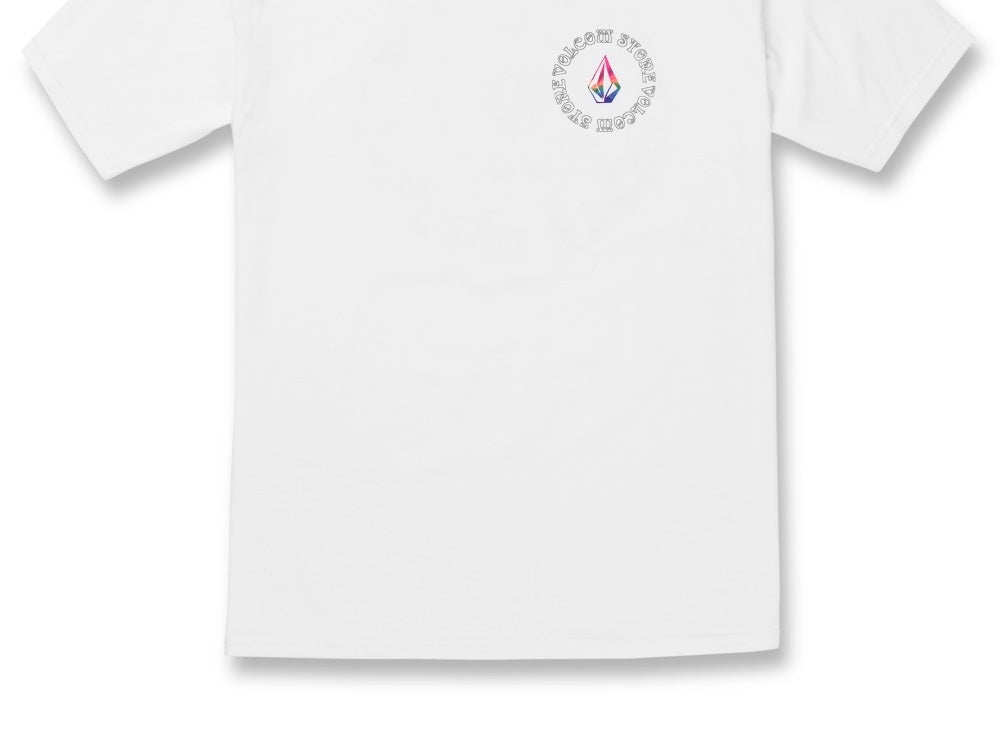 Camiseta Volcom Star Shields Masculina Manga Curta Branca Tamanho Grande
