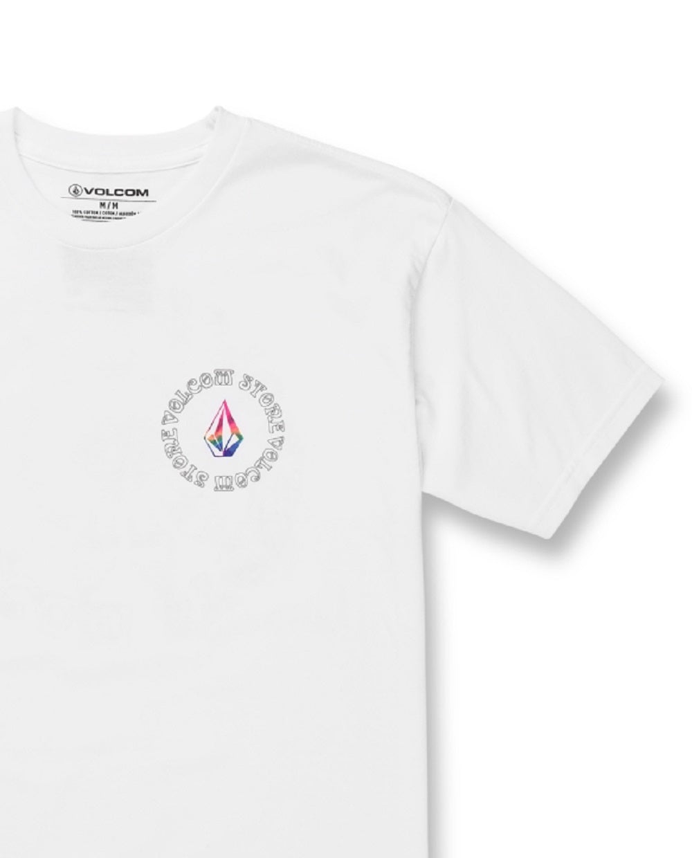 Camiseta Volcom Star Shields Masculina Manga Curta Branca Tamanho XX-G