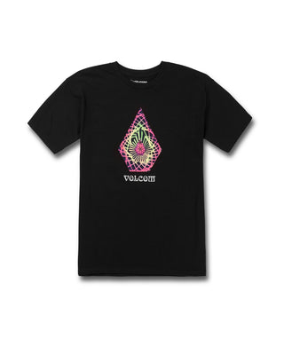 Camiseta Volcom Star Shields Stone masculina, manga curta, preta, tamanho XX-G