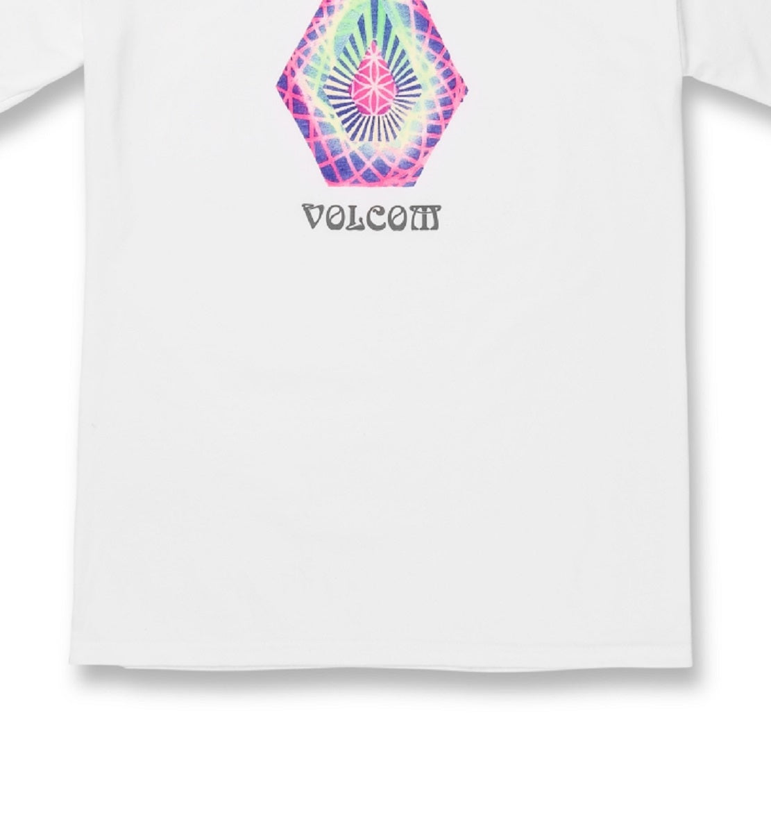 Camiseta Volcom Star Shields Stone Graphic Masculina Branca Tamanho Médio