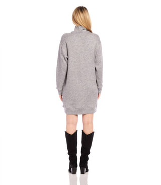 Karen Kane - Faux Wrap Turtleneck Dress