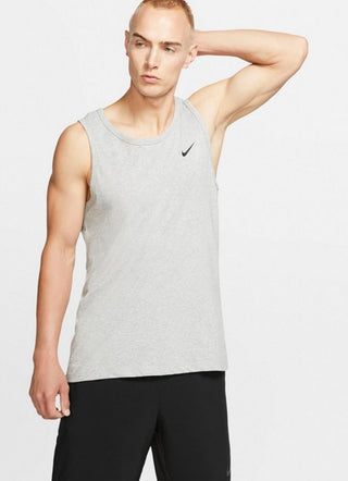 Camiseta regata Nike Dri-Fit Training Masculina Cinza Tamanho XL
