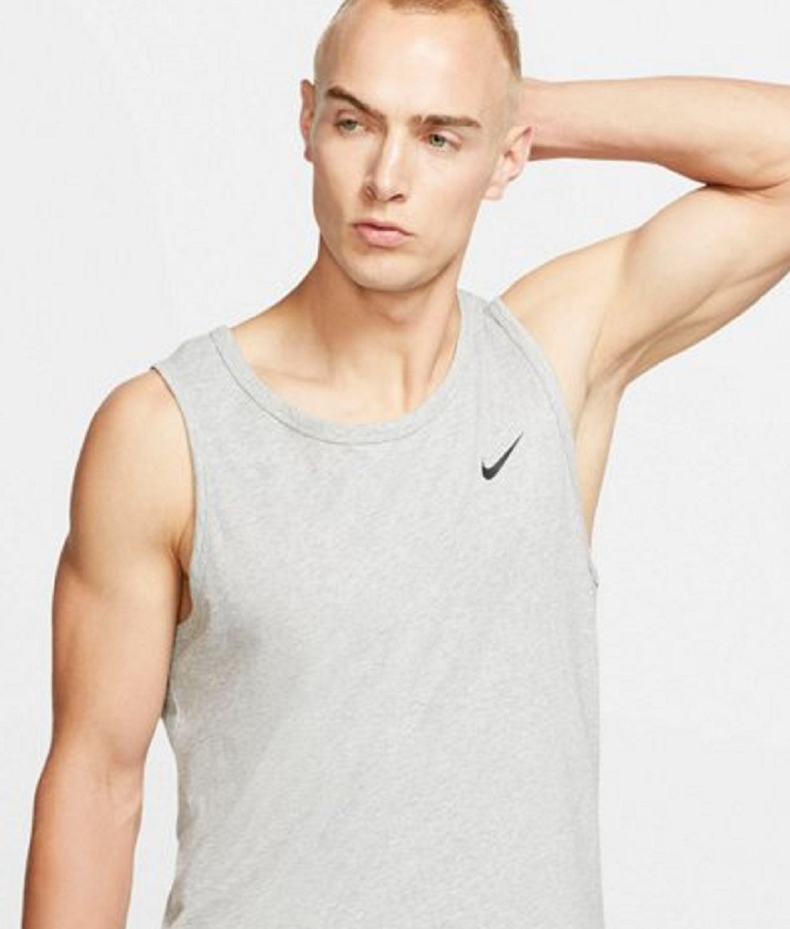 Camiseta regata Nike Dri-Fit Training Masculina Cinza Tamanho XL