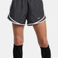 Shorts de corrida Nike Dri Fit Tempo feminino, cinza, tamanho XX-G