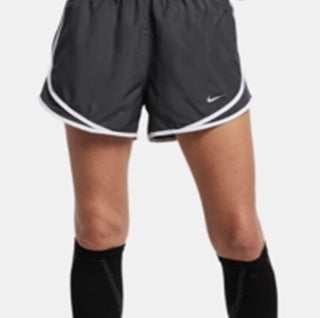 Shorts de corrida Nike Dri Fit Tempo feminino, cinza, tamanho XX-G
