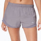 Shorts de corrida Nike Dri Fit Tempo feminino, cinza, tamanho XX-G