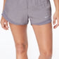 Shorts de corrida Nike Dri Fit Tempo feminino, cinza, tamanho XX-G
