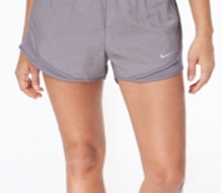 Shorts de corrida Nike Dri Fit Tempo feminino, cinza, tamanho XX-G