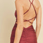 Dress Forum - Sleeveless Ruched Bodycon Mini Dress
