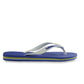 Havaianas Masculino Brasil Logo Flip Flop Azul Tamanho 9.5