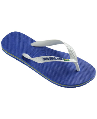 Havaianas Masculino Brasil Logo Flip Flop Azul Tamanho 9.5