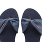 Sandália Havaianas You St Tropez Shine Feminina Azul Tamanho 8