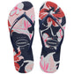 Sandália Havaianas Feminina Slim Floral Basic Azul Tamanho 9-10