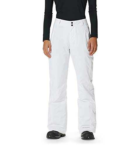 Calça impermeável Columbia Plus Modern Mountain feminina, branca, tamanho 1X