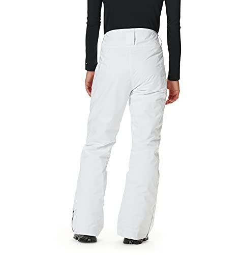 Calça impermeável Columbia Plus Modern Mountain feminina, branca, tamanho 1X