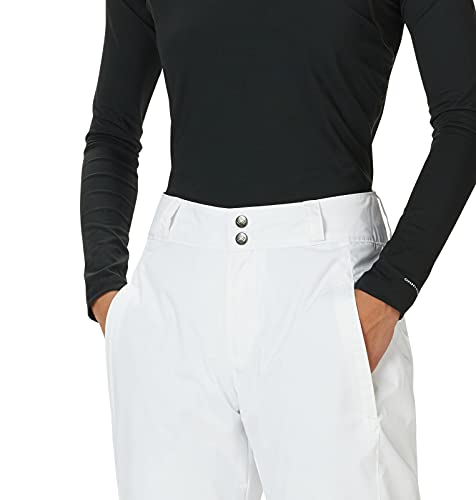 Calça impermeável Columbia Plus Modern Mountain feminina, branca, tamanho 1X