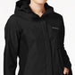 Jaqueta de chuva feminina Columbia Omni Tech Arcadia II preta, tamanho grande