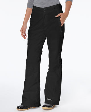 Calça de neve Columbia Modern Mountain Internal Gaiter feminina, preta, tamanho pequeno