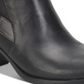 Botas femininas BOC de couro de karité, pretas, tamanho 6,5 M