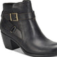 Botas femininas BOC de couro de karité, pretas, tamanho 8,5 M